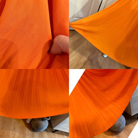 A.L.C. Delfina Dress in Citrus Orange in Size 2 - Picture 15 of 16